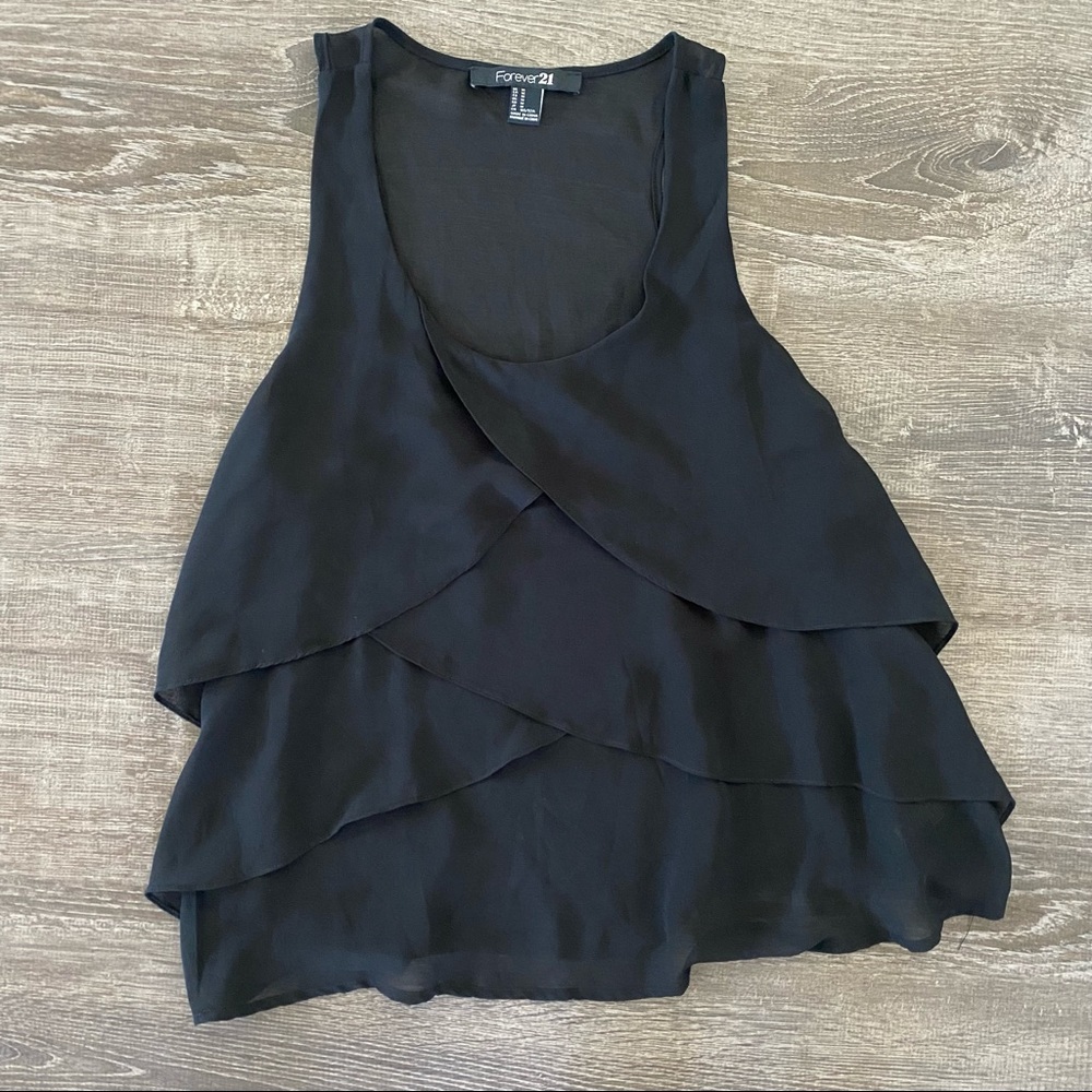 Black Layered Tank